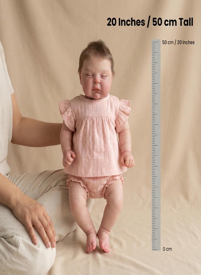 Zero Pam Reborn Baby Dolls Girl 20 Inch Realistic Babys Doll Soft Body Real Life Silicone Baby Dolls Adorable Life Like Newborn Dolls That Look Real,Toys for Ages 3+ - Image 4